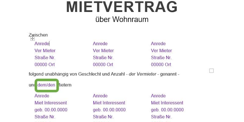 Artikel anpassen